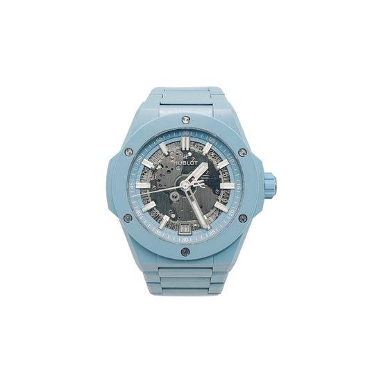 Big Bang Integrated Time Only Sky Blue Ceramic 456.EX.5120.EX