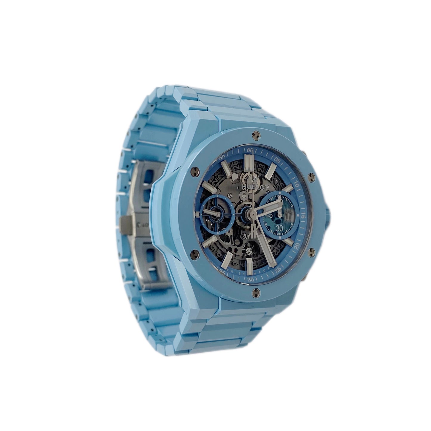 Big Bang Integrated Sky Blue Ceramic Flyback Chronograph 451.EX.5120.EX “Limited 250”